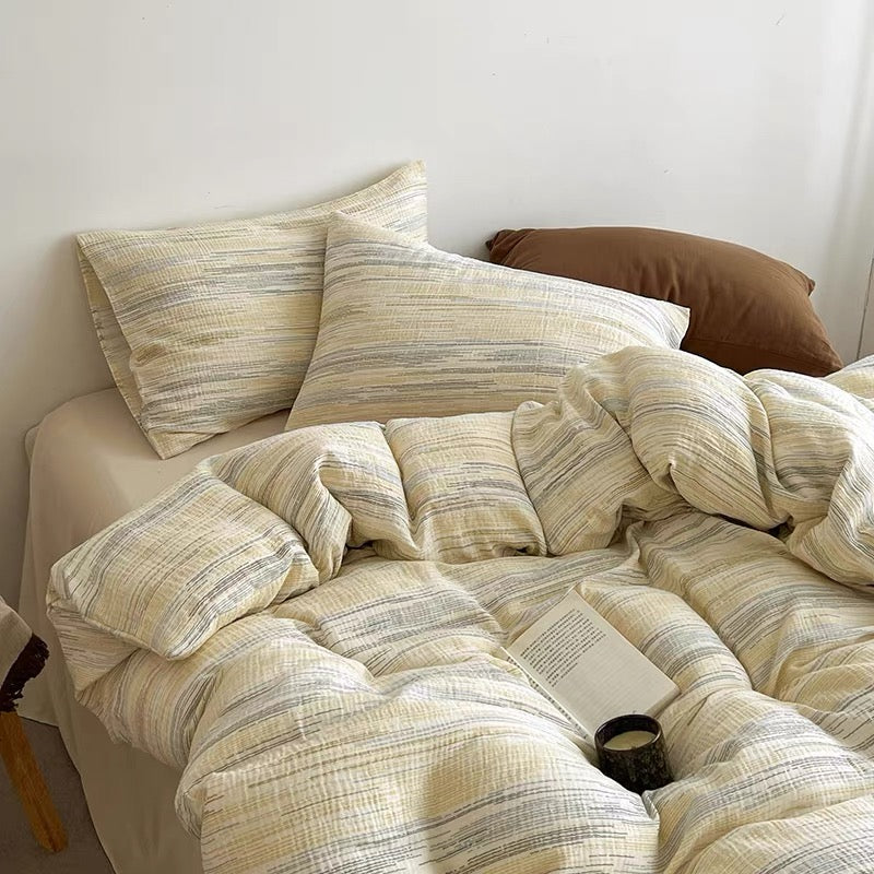 Coastal Blue Gingham Duvet Cover Set
