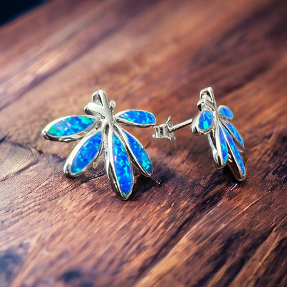 Opalite & Sterling Silver Post Earrings — Refined Western Daily Statement