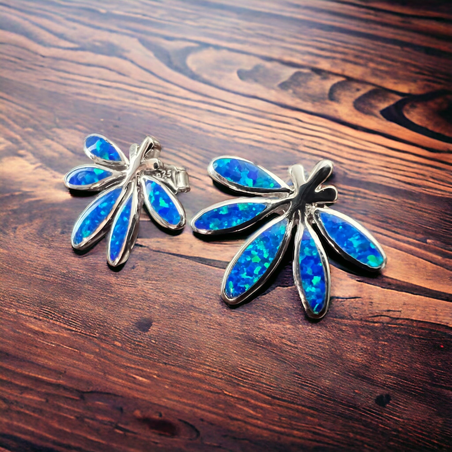 Opalite & Sterling Silver Post Earrings — Refined Western Daily Statement