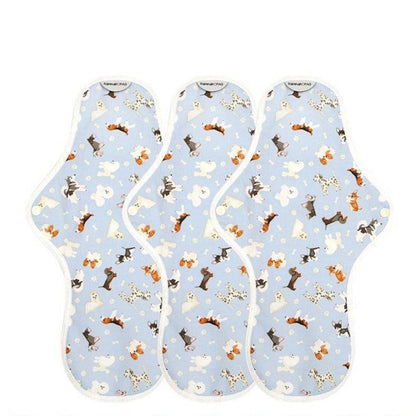 Organic Reusable Cotton Period Pads - 3 Overnight Pads