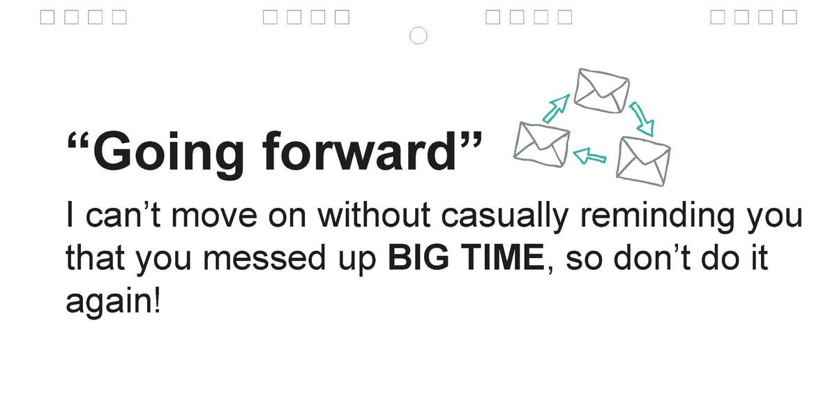 As Per My Last Email - Desk Spiral Flip Book - Funny Office Message Table Signs