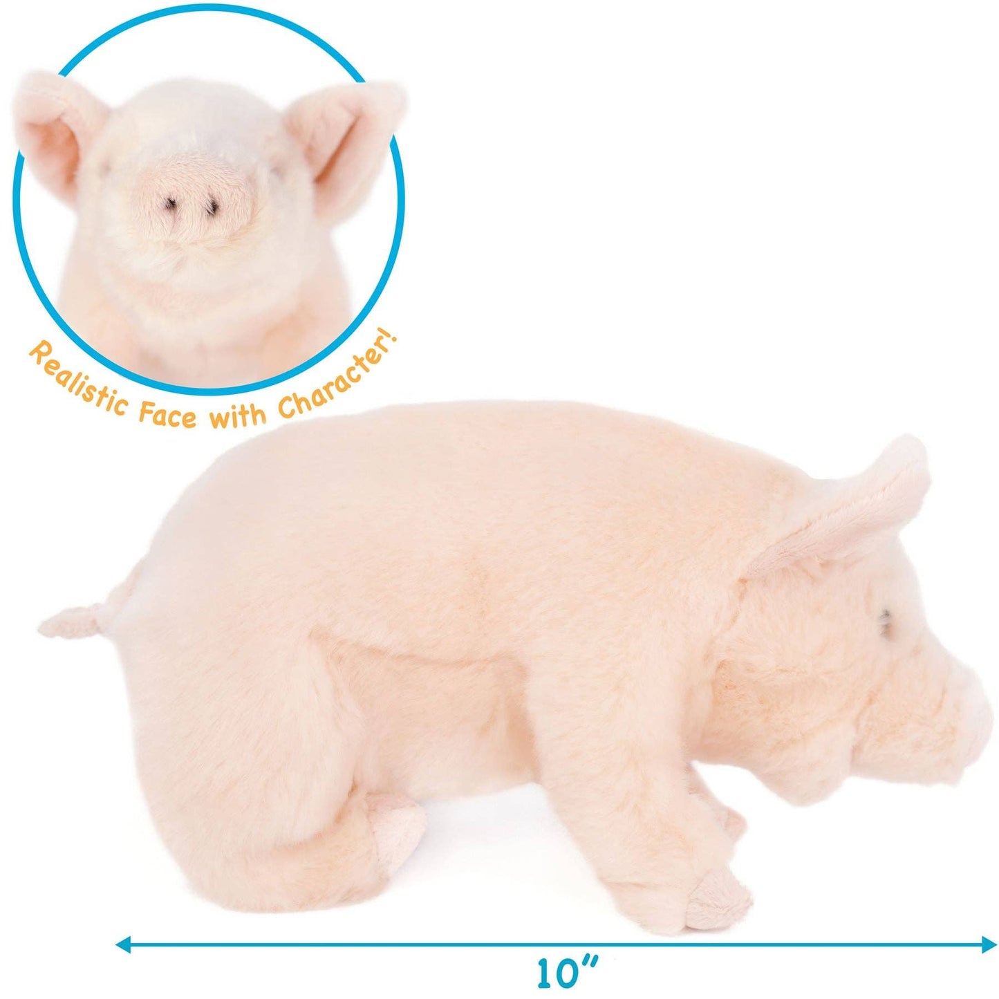 Perla the Pig 11" Plush — Western Farm Friend (Smart Pig Story)