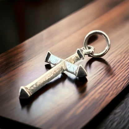 Petite Sterling Silver Cross Pendant/Charm — Timeless Faith Western Statement