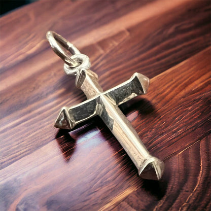 Petite Sterling Silver Cross Pendant/Charm — Timeless Faith Western Statement