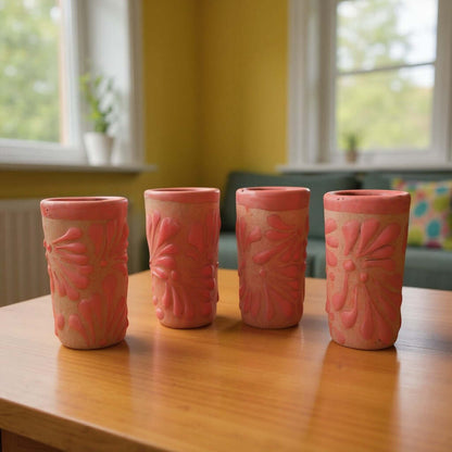 Pink & Blue Talavera Shot Glass Set | Gender Reveal Party Favors