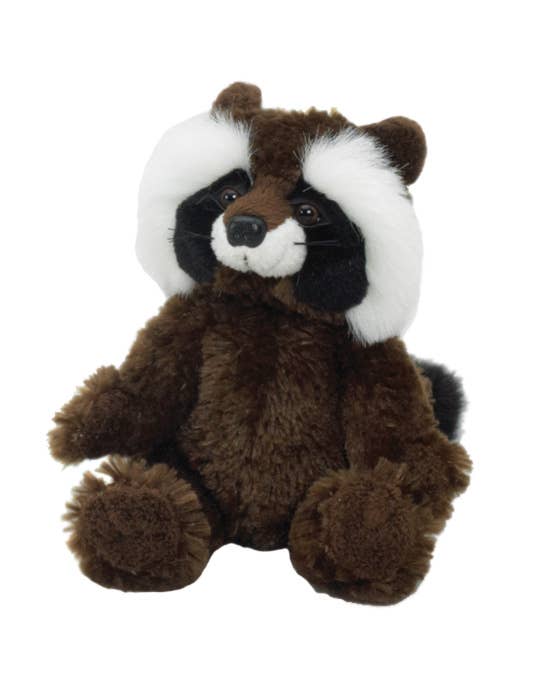 Raccoon 12" Sitting Plush — Woodland Critter Cuddle Buddy