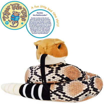 Rambo the Rattlesnake 4.5 ft Plush — Wild Western Desert Critter
