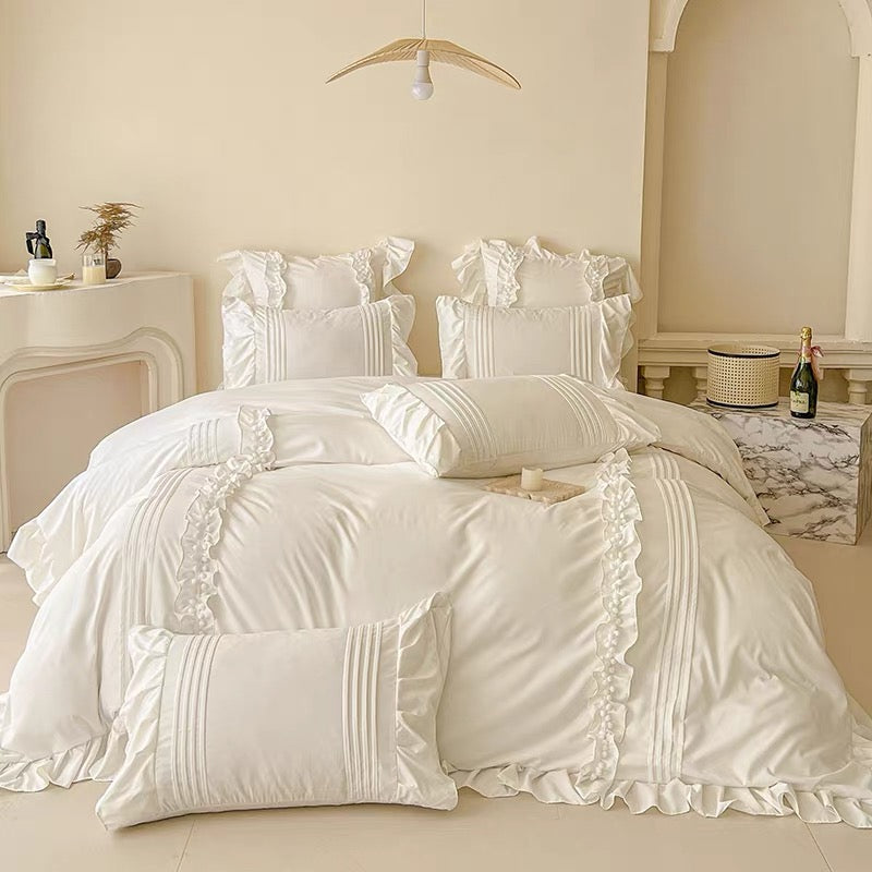 Coquette Ruffled Duvet Cover Set