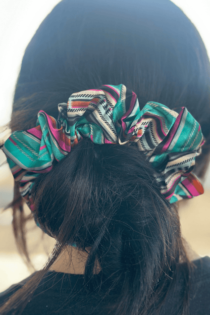 Running Away Western Scrunchie — Sterling Kreek Vibrant Color Hair Statement