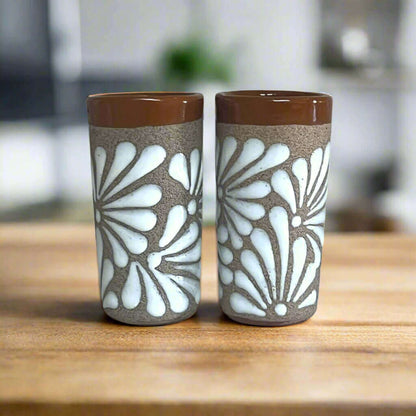 Rustic Talavera Shot Glass | Handmade Mexican Ceramic Drinkware