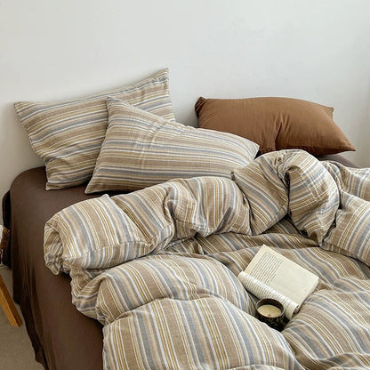 Coastal Blue Gingham Duvet Cover Set