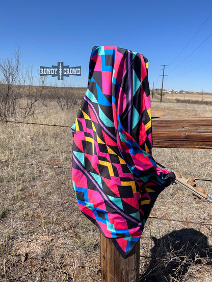 "Sassy Señorita" Wild Rag — Bold 36" Polyester Statement Scarf