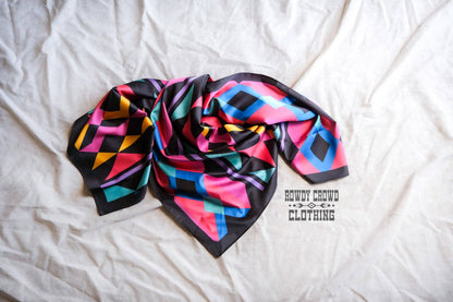 "Sassy Señorita" Wild Rag — Bold 36" Polyester Statement Scarf