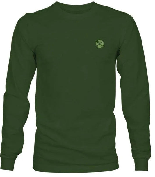 HOOey Zenith (Olive) - Men's Long Sleeve T-Shirt (Closeout)