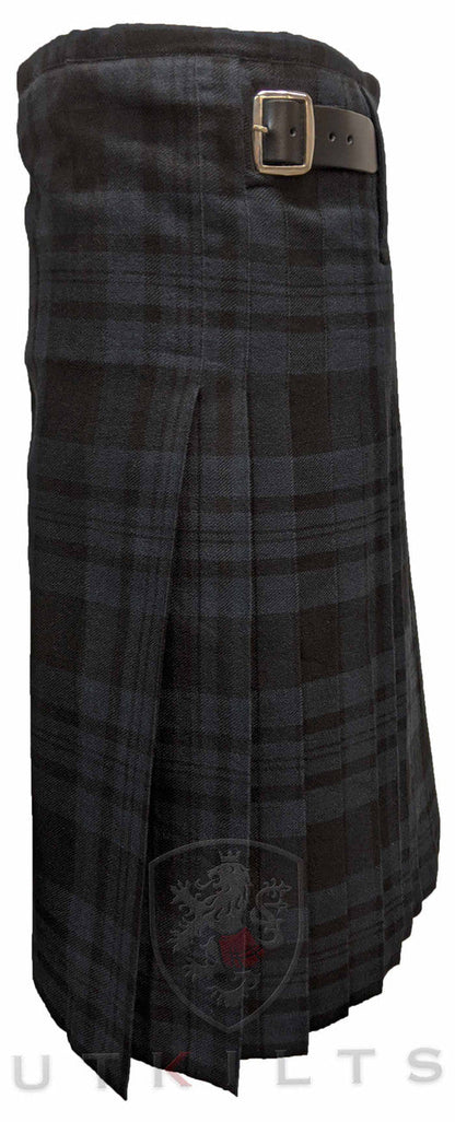 Traditional Kilt – Standard 4–5 Yard Wool, Black Isle