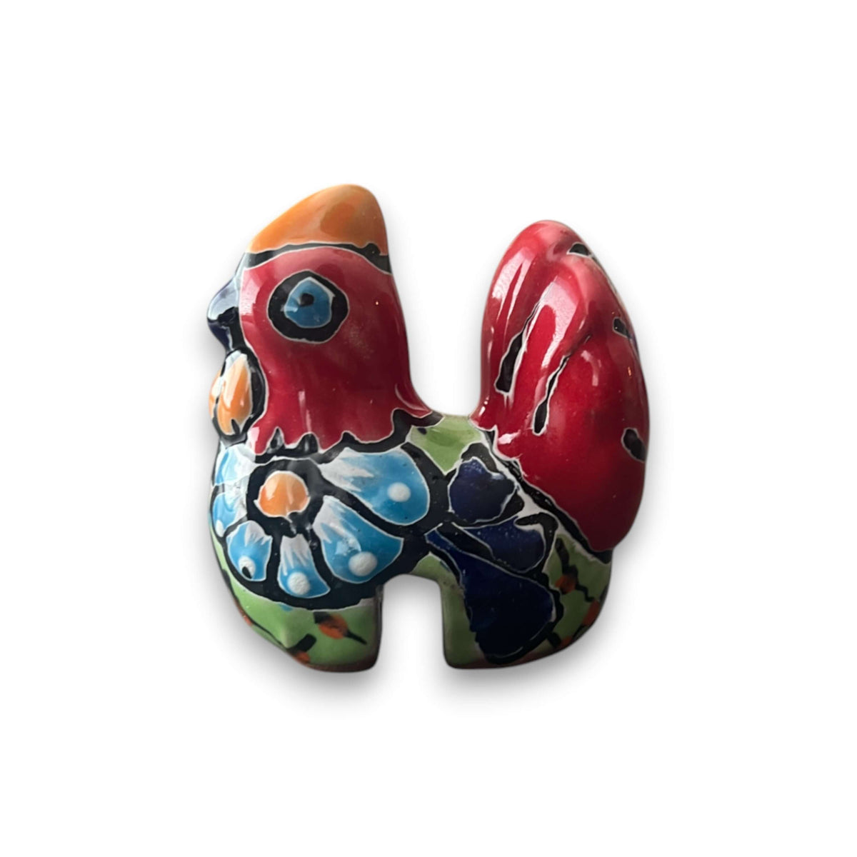 Small Talavera Chicken Pot Hanger | Handmade Mexican Garden Decor