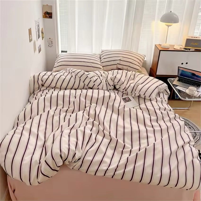 Nordic Stripe Bedding Set