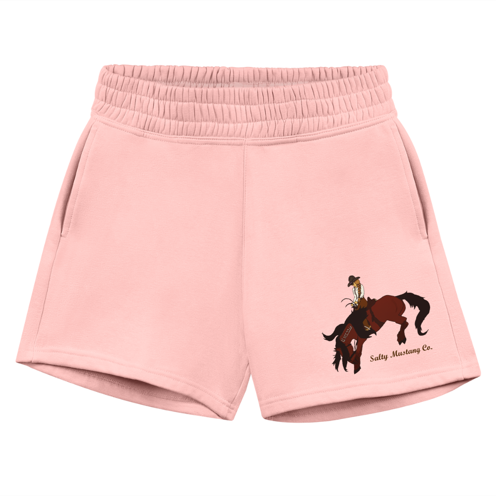 Salty Mustang Co. Women's Jogger Short - light pink