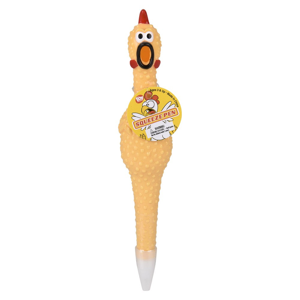 Case of 12 – 7" Rubber Chicken Pens 🐔 🖊️ (Yes… This Is Real Life😂) Funny Gag