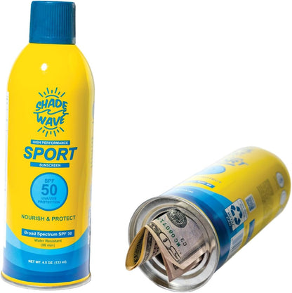 Fake Sunscreen Can Safe Bottle – Hidden Diversion Safe for Money, Cash, Jewelry