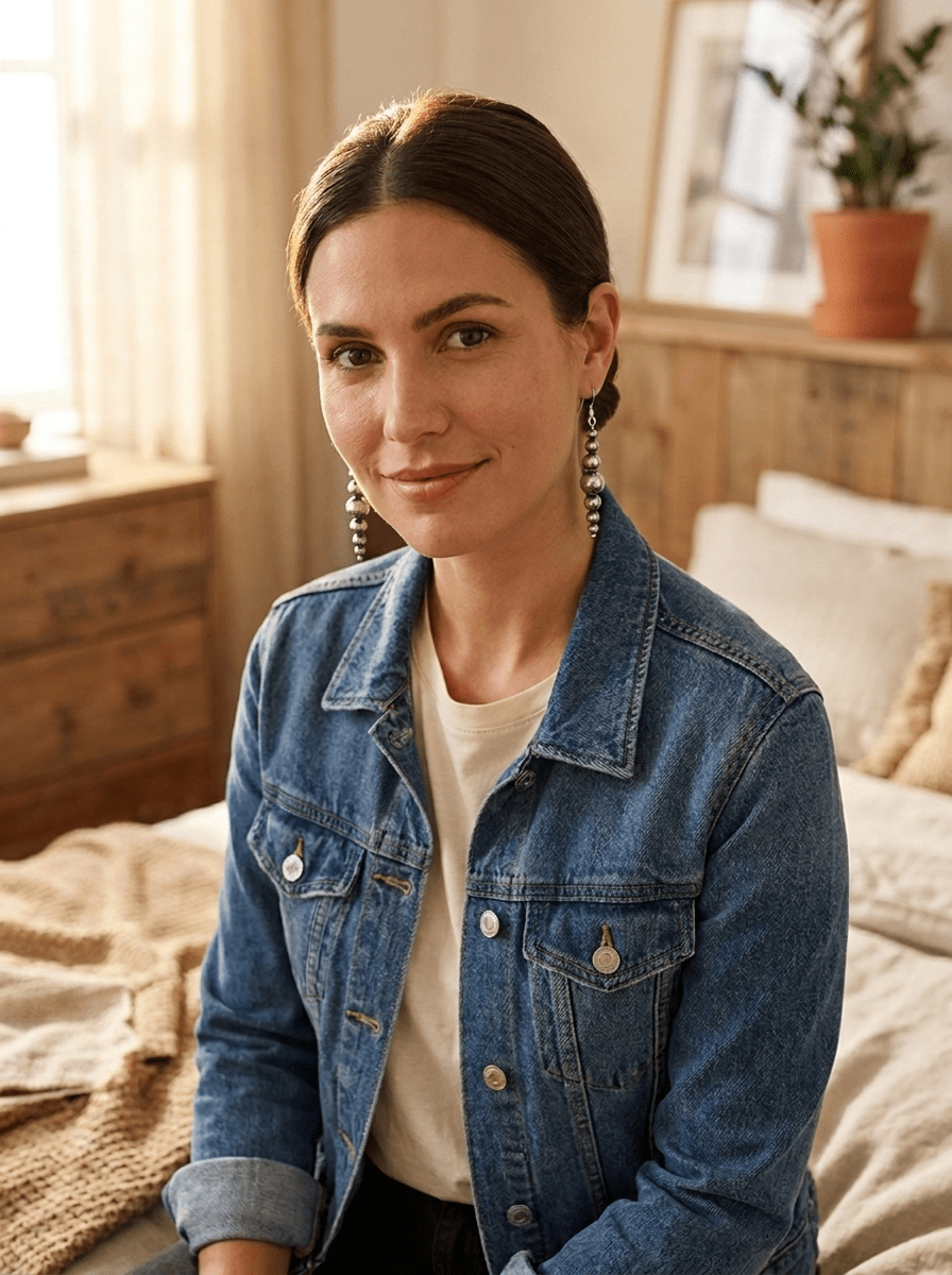 Sterling Pearl Drop Earrings — 1.5 inch drop (Made in USA, 4-5-6-8mm)