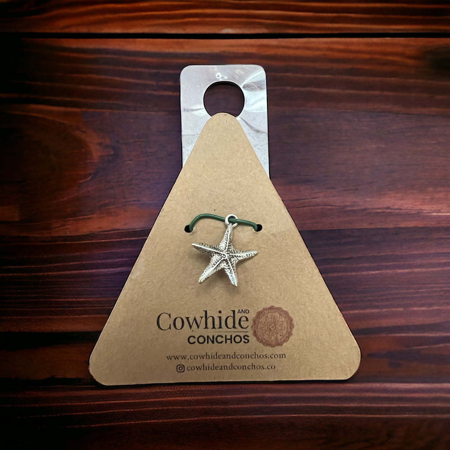 Sterling Silver Starfish Pendant/Charm — Intricate Ocean-Lover Statement
