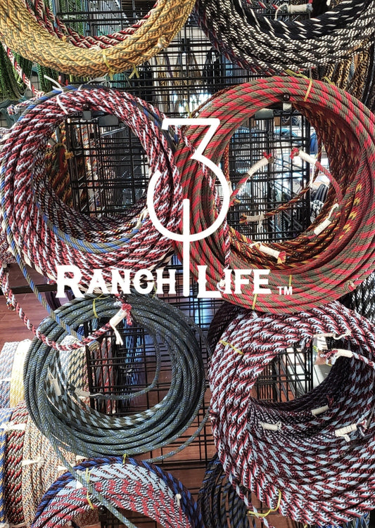 Waxed Cotton Ranch Ropes: "Surprise Me" 30'|40'|50'|60'