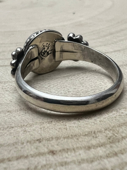 Suzanna Johnson Navajo Kingman Turquoise Sterling Silver Ring