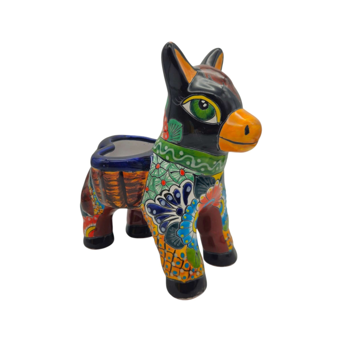 Talavera Donkey Planter | Vibrant Mexican Burro Pot