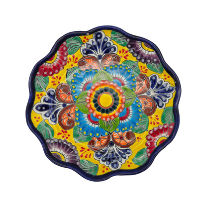 Talavera Plate | Hand-Painted Mexican Folk Art Dinnerware
