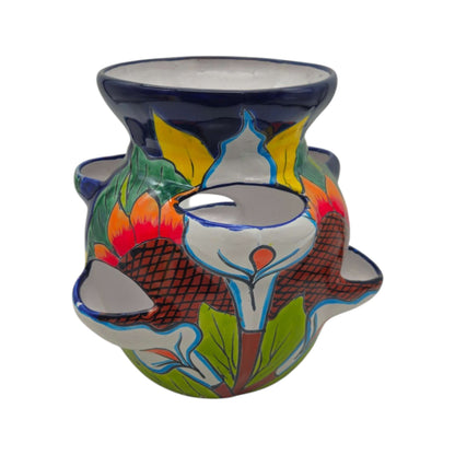 Talavera Strawberry Planter | Sunflower Lily Design
