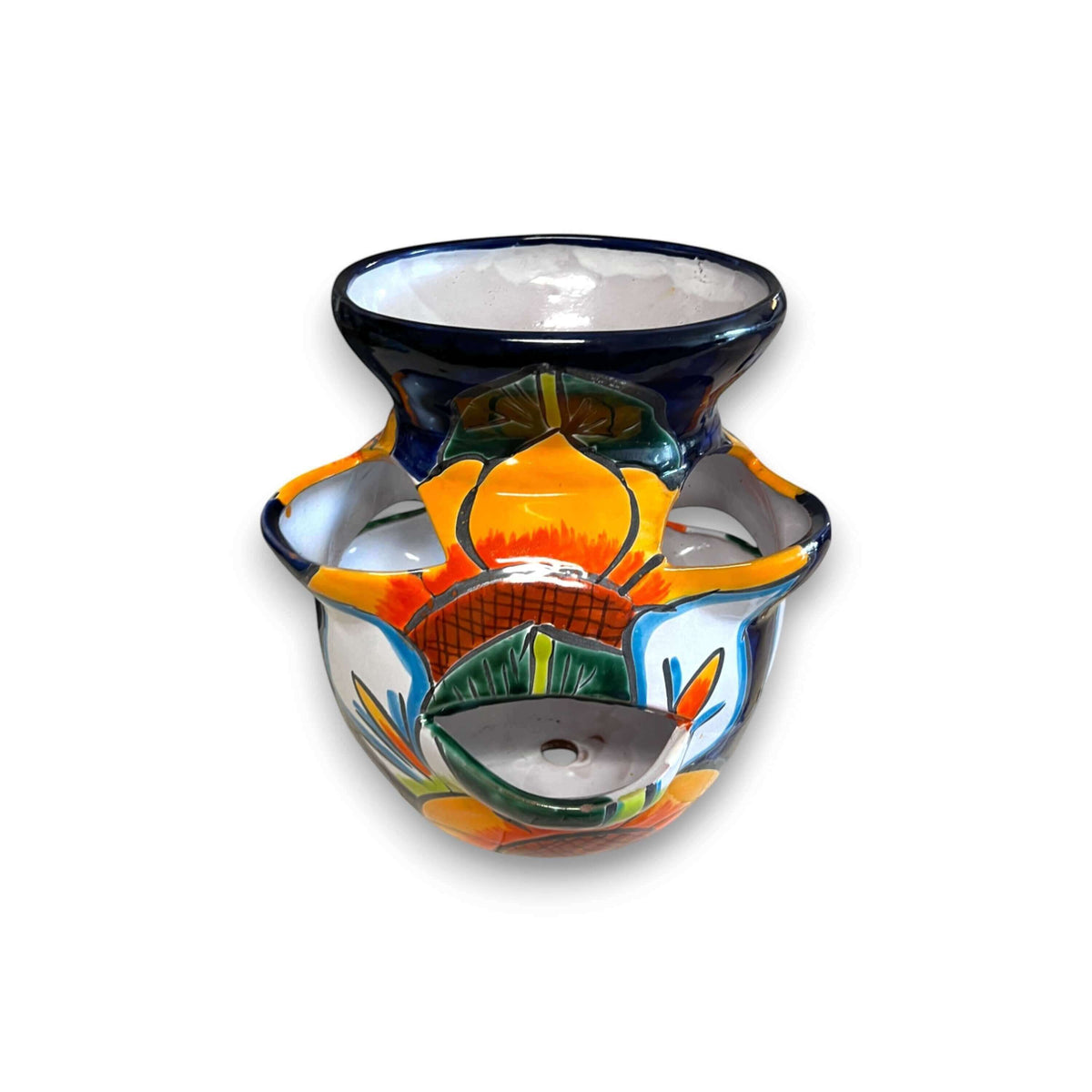 Talavera Strawberry Planter | Sunflower Lily Design