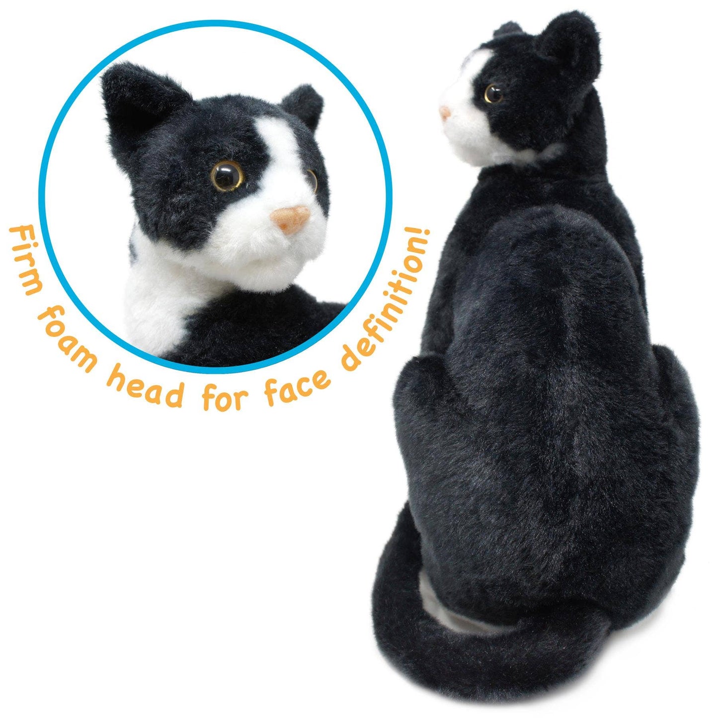 Tate the Tuxedo Cat 14" Plush — Pet Friend with Story