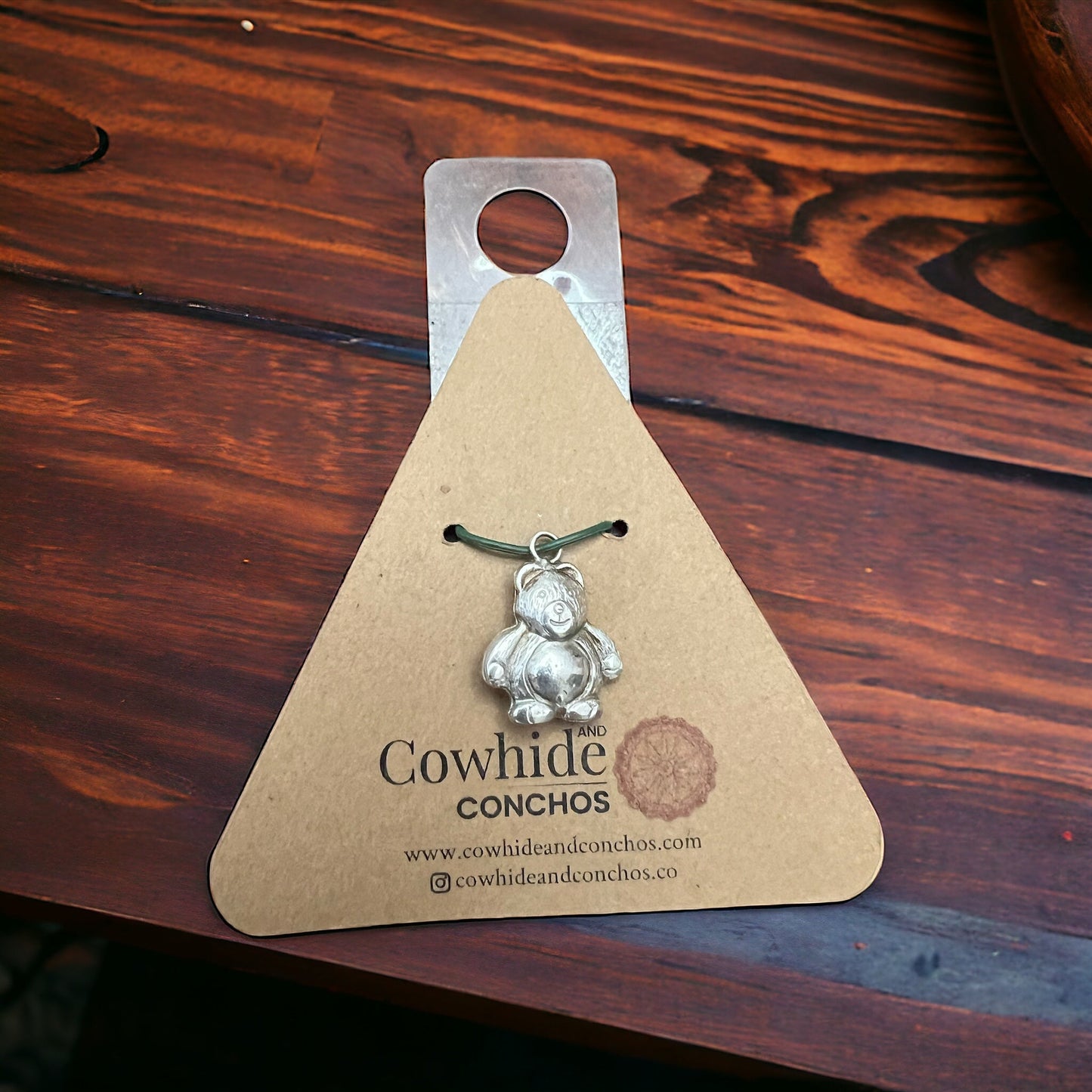 Sterling Silver Teddy Bear Charm/Pendant — Sentimental Family Gift Charm