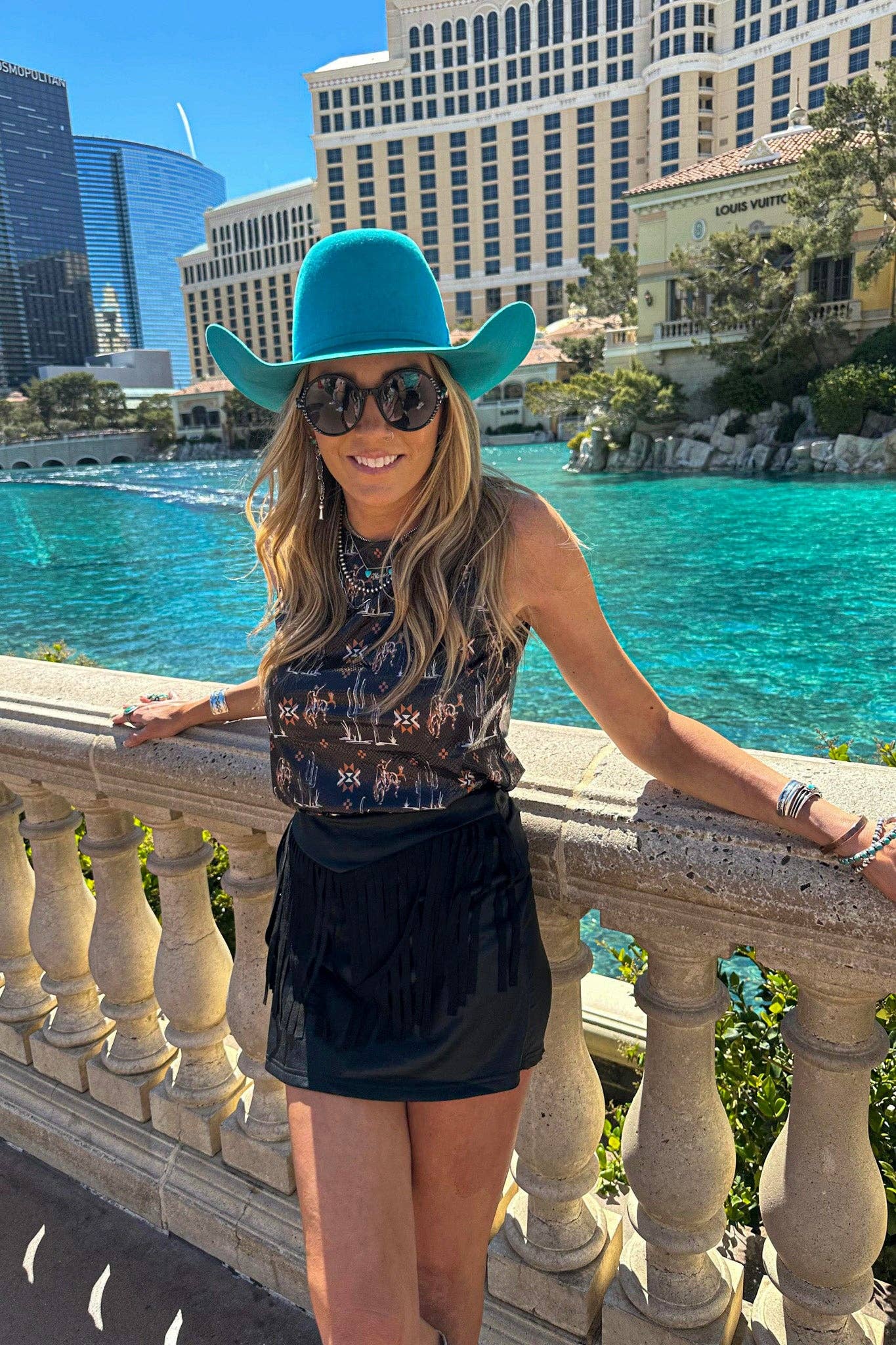 2 Fly Co "Round Up" Fringed Vegan Leather Western Skort — Honky Tonk Ready (Large available)