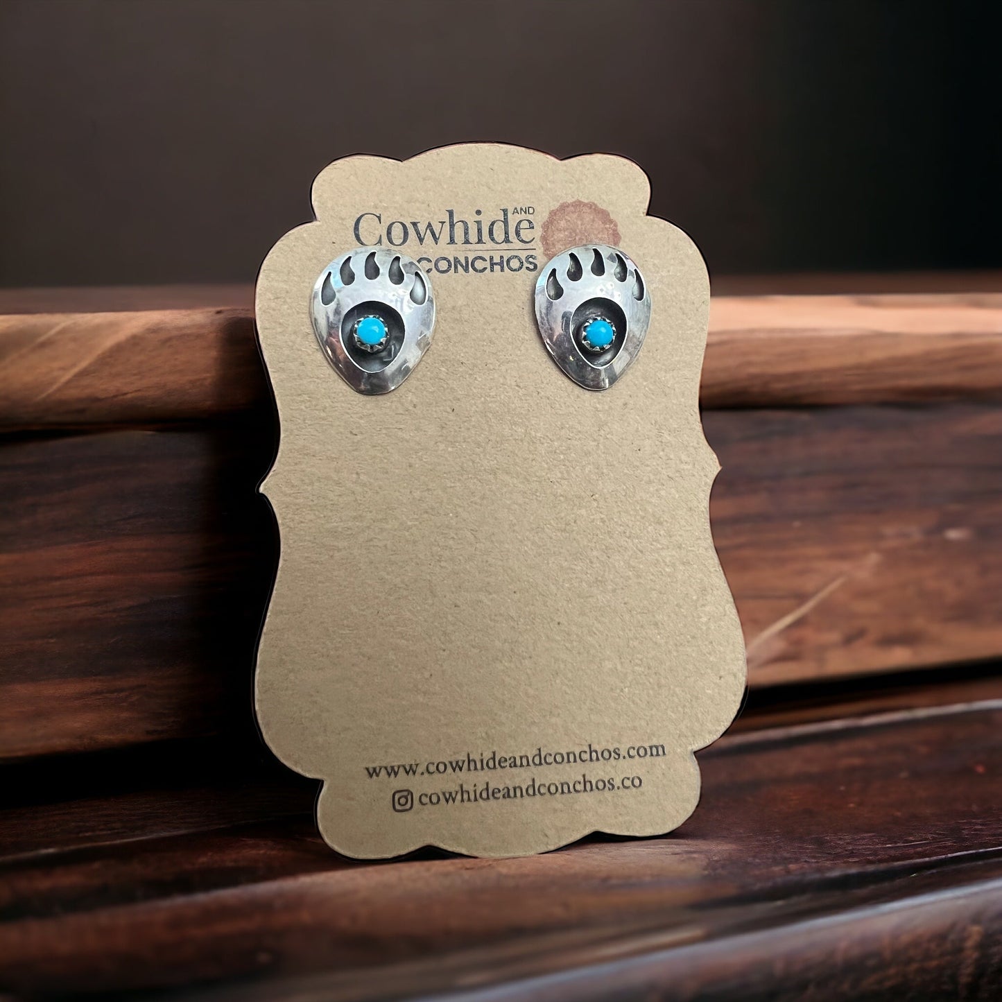 Leroy Parker Navajo Turquoise & Sterling Silver Post Earrings