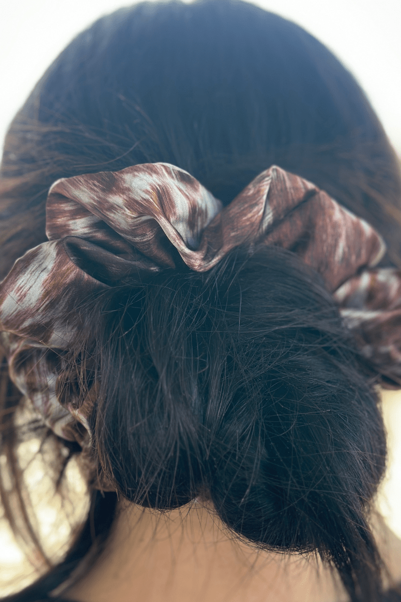 Up In Texas Western Scrunchie — Sterling Kreek Texas-Themed Hair Statement