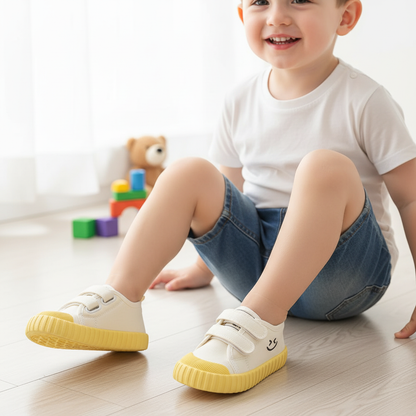 Flexible Smiley Face Canvas Shoes