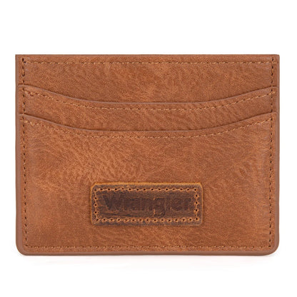 Wrangler Western 3-Piece Mini Crossbody Set — Saddle Color (Bag + Coin Wallet + Card Case)
