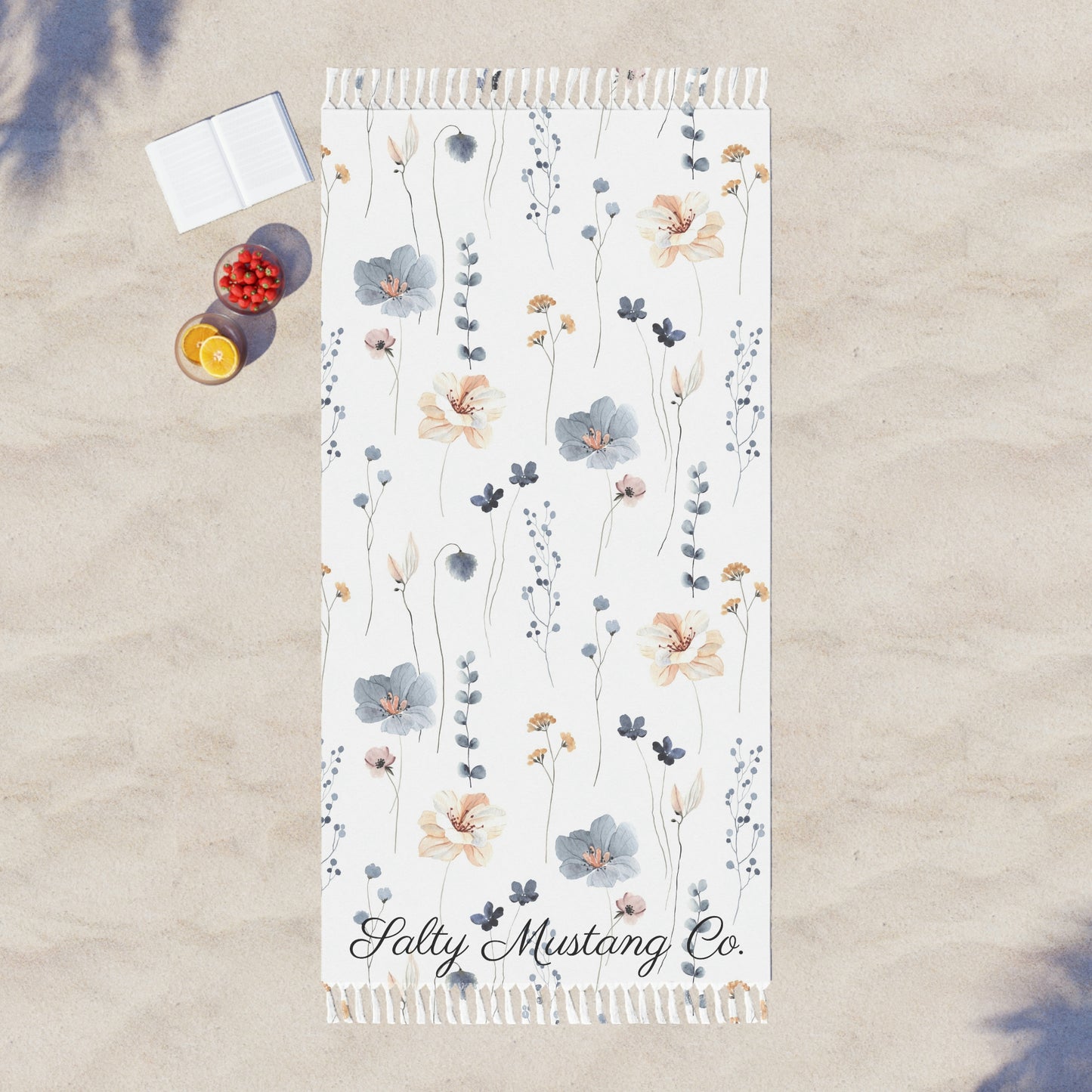 Rustic Flowers Boho Beach Cloth