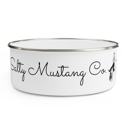 Be Light, Stay Salty;  Salty Mustang Co. Enamel Bowl