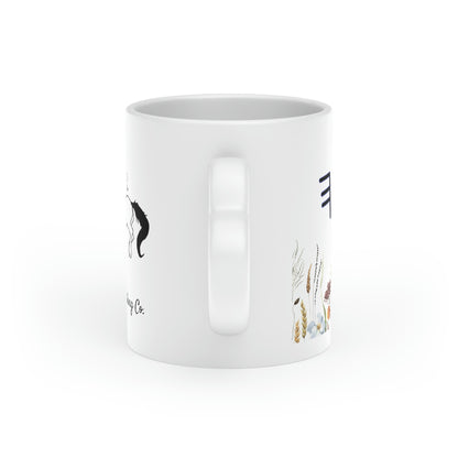 YHWH Ancient Hebrew "1 John 4:19 We love because He first loved us." Heart-Shaped Mug