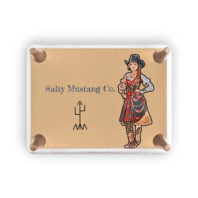 Salty Mustang Co. Corral Work Footstool