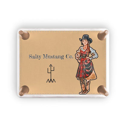 Salty Mustang Co. Corral Work Footstool