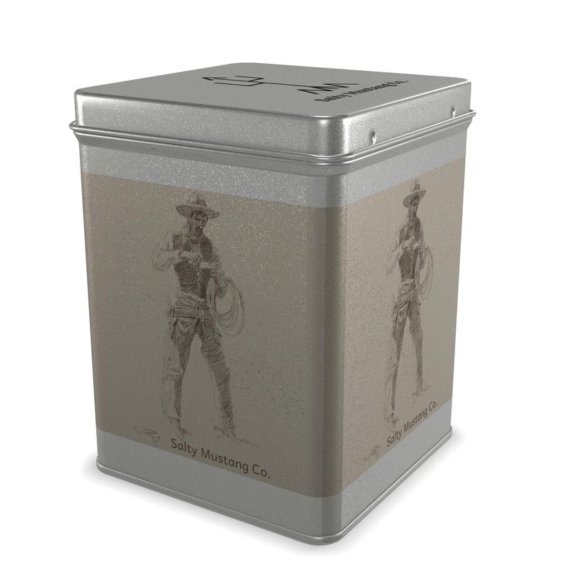 Cowboy Smoke Tin Tea Caddy