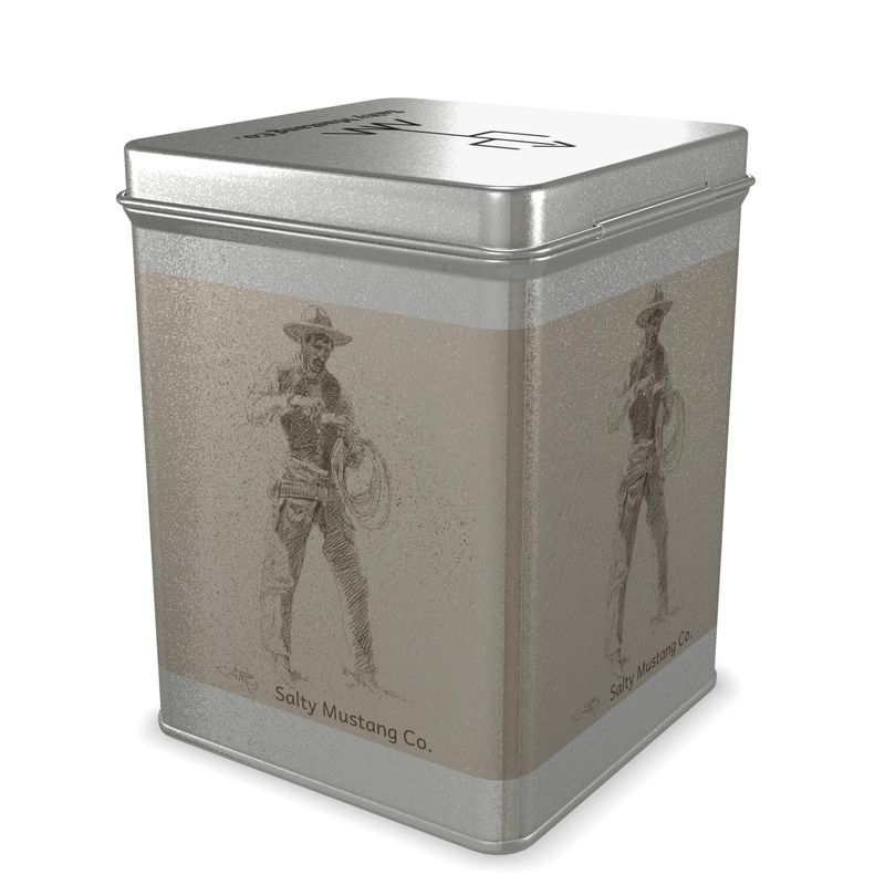 Cowboy Smoke Tin Tea Caddy