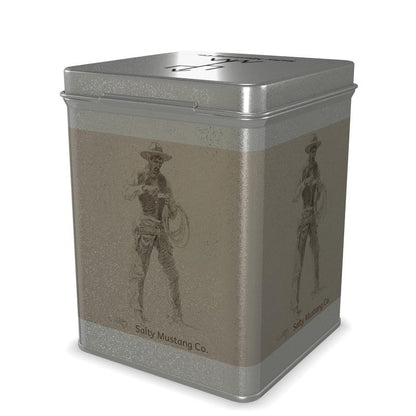 Cowboy Smoke Tin Tea Caddy