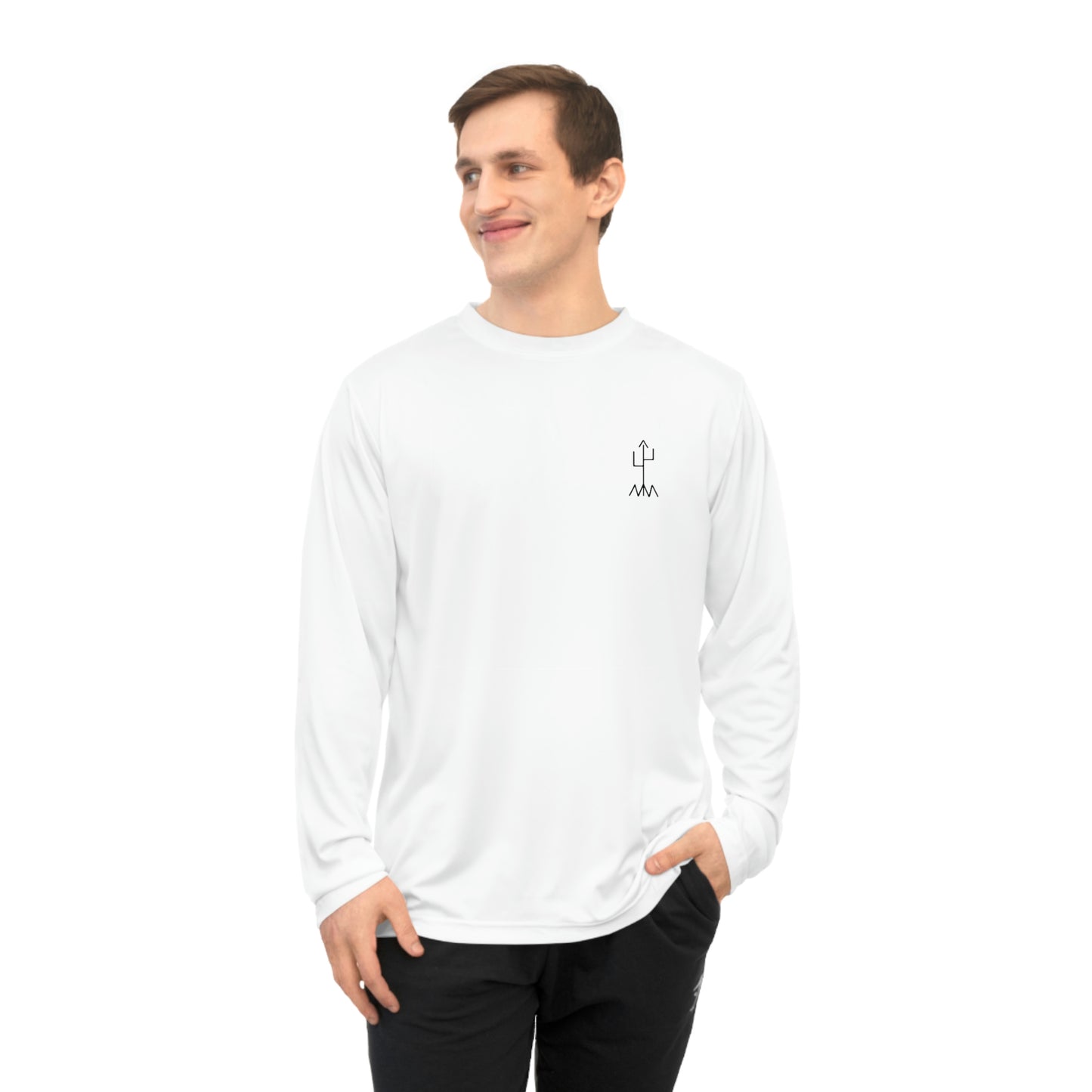 "Well yeah I know how to ride! I was riding when I fell off!" Gus Unisex Performance Long Sleeve Shirt