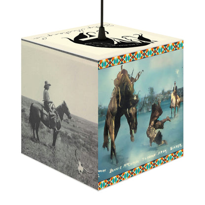 Old West Salty Mustang Co. Light Cube Lamp