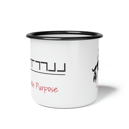 "Wild With Purpose" Samson Mustang Brand Enamel Camp Cup